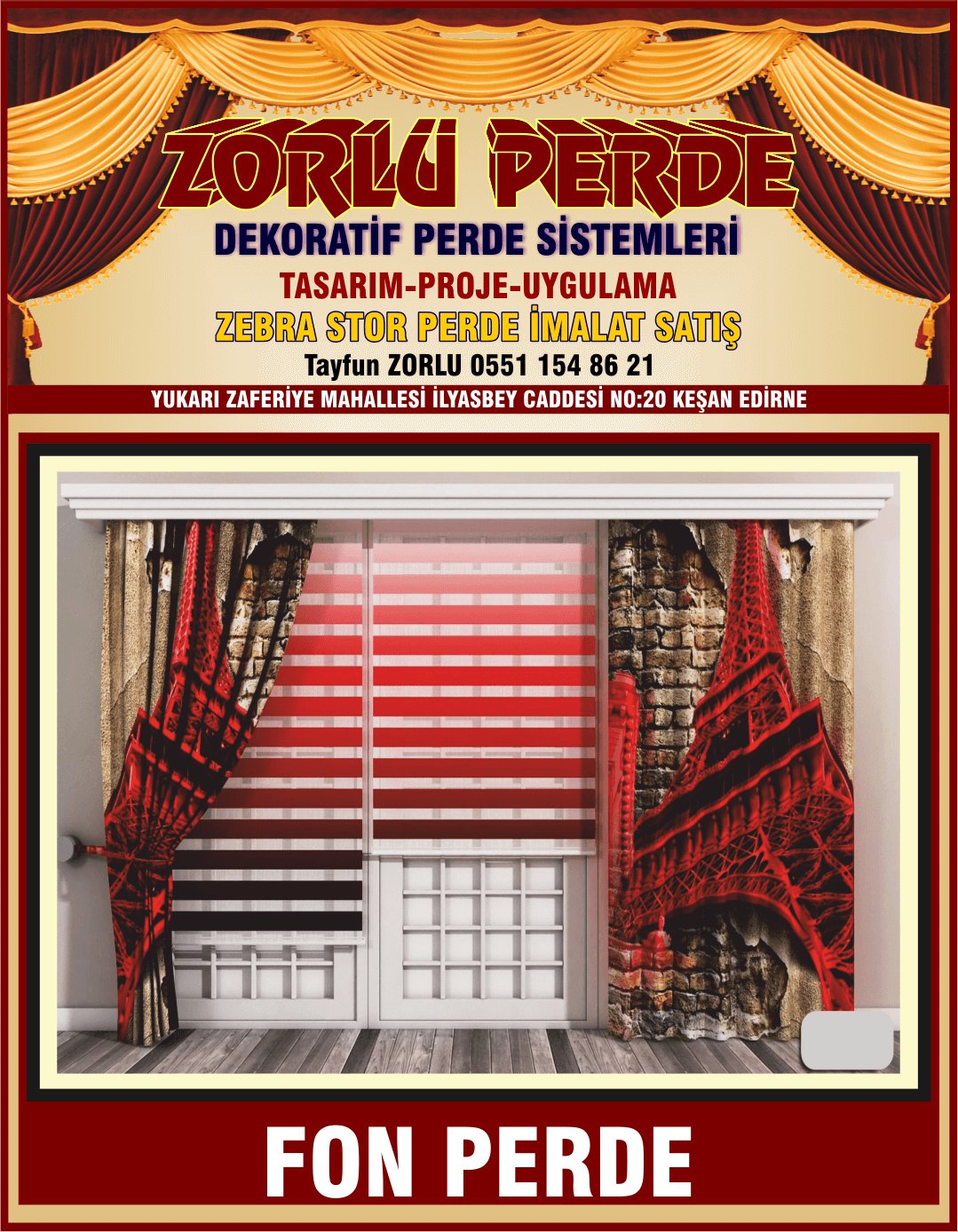 ZEBRA STOR PERDE İMALAT SATIŞ MONTAJ KEŞAN - Görsel 8