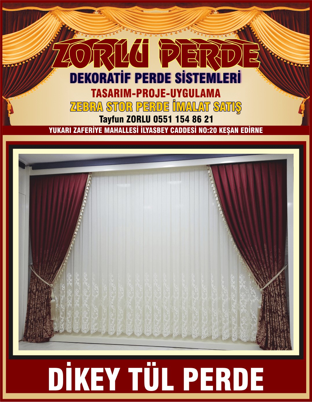 ZEBRA STOR PERDE İMALAT SATIŞ MONTAJ KEŞAN - Görsel 3