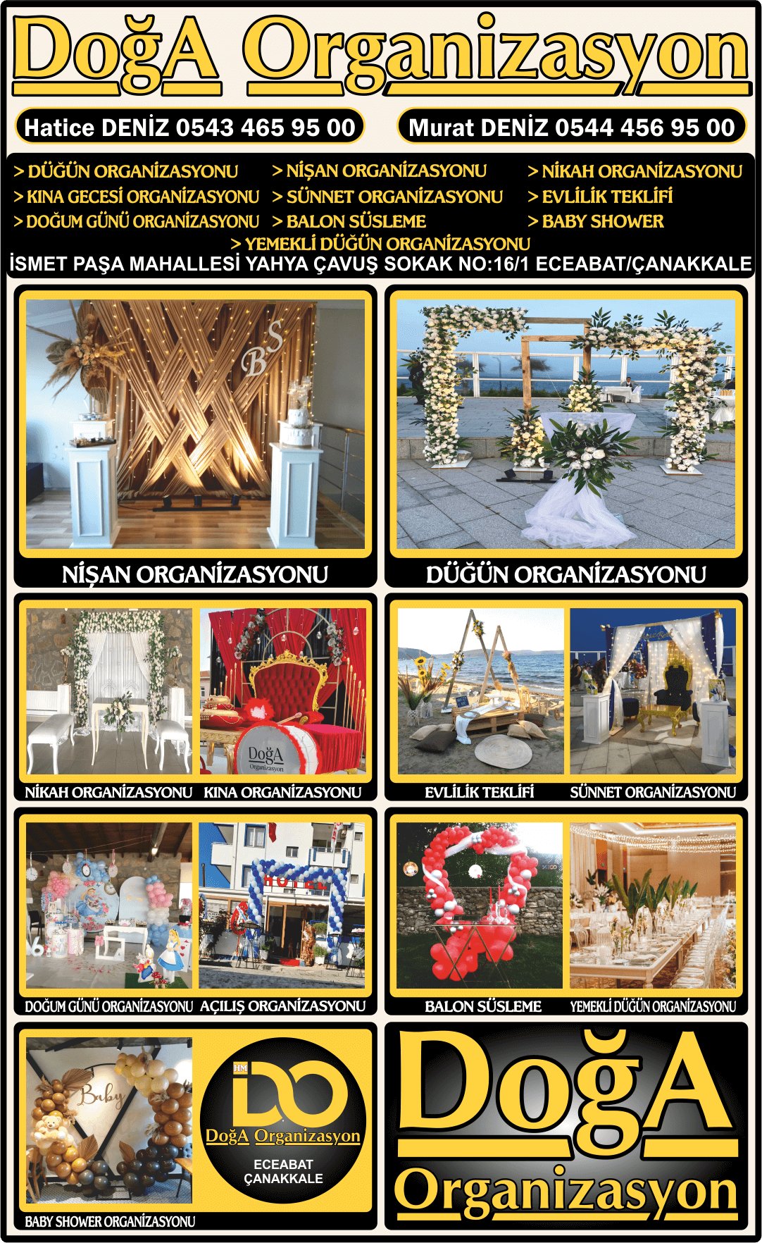 DOĞA ORGANİZASYON ECEABAT ÇANAKKALE