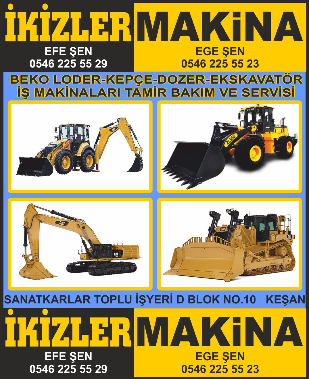 İKİZLER İŞ MAKİNALARI TAMİR KEŞAN KEPÇE BEKO LODER DOZER GREYDER EKSKAVATÖR ÖZEL SERVİS  - Görsel 5
