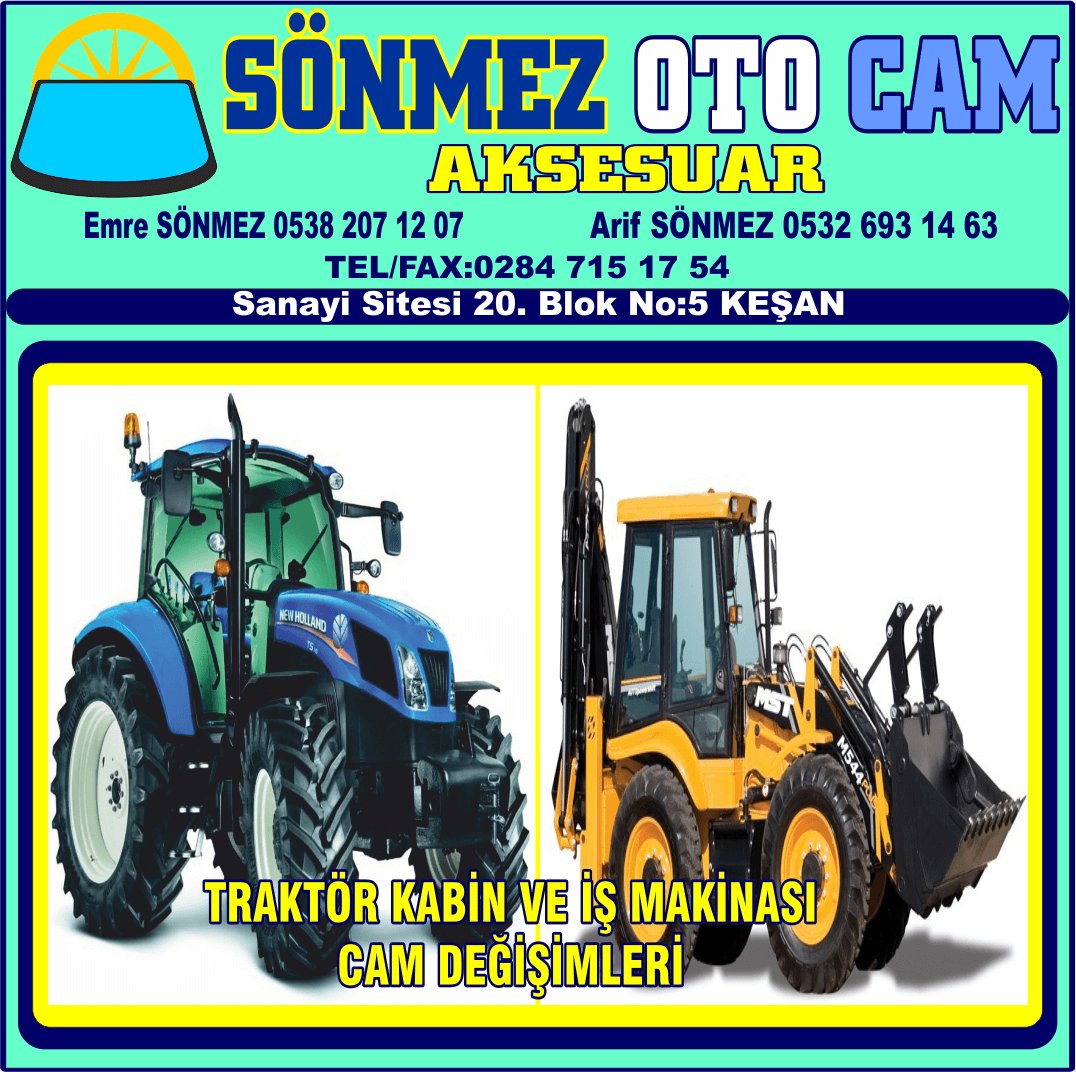 KEŞAN OTO CAM DEĞİŞİMİ SÖNMEZ OTO CAM TRAKTÖR KABİN CAMI DEĞİŞİMİ İŞ MAKİNASI CAM DEĞİŞİMİ JANT KAPAĞI KEŞAN EDİRNE - Görsel 7
