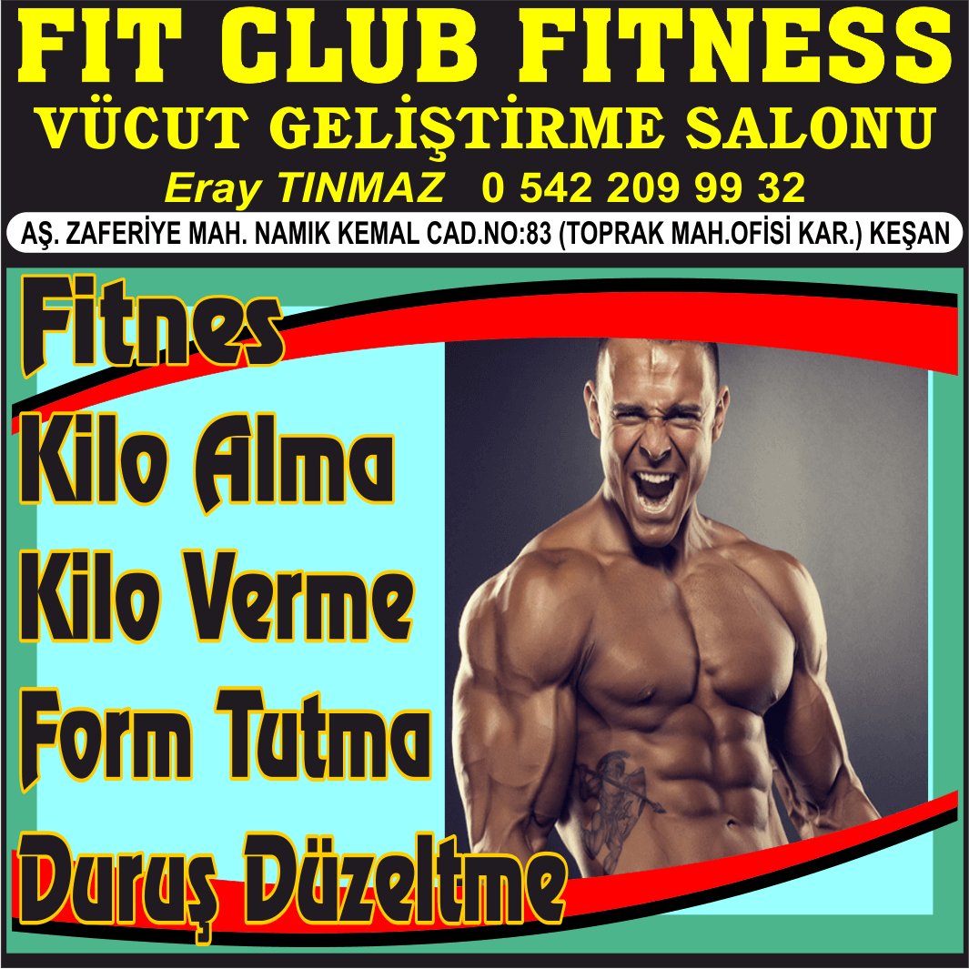 KEŞAN SPOR SALONU VÜCUT GELİŞTİRME FIT CLUB FITNESS SALON - Görsel 1