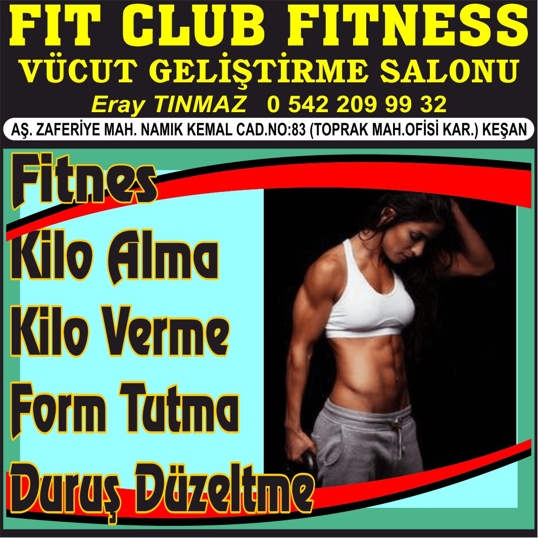 KEŞAN SPOR SALONU VÜCUT GELİŞTİRME FIT CLUB FITNESS SALON - Görsel 2