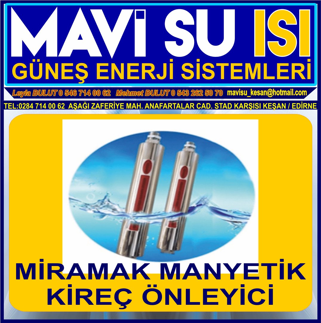 MAVİ SU ISI GÜNEŞ ENERJİSİ İLE SU ISITMA ELEKTRİK ÜRETİMİ TARIMSAL SULAMA KATI YAKIT KALORİFER KAZANI SATIŞ SU ARITMA SİSTEMLERİ KEŞAN - Görsel 9