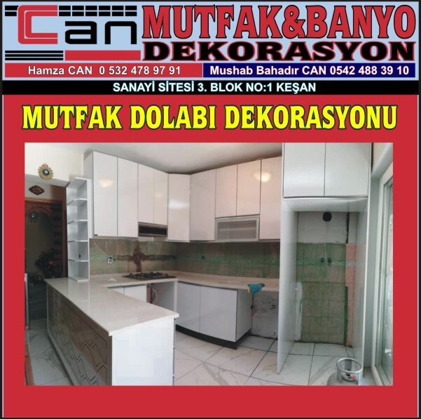 KEŞAN MUTFAK DOLABI DEKORASYONU CAN MUTFAK KEŞAN - Görsel 14