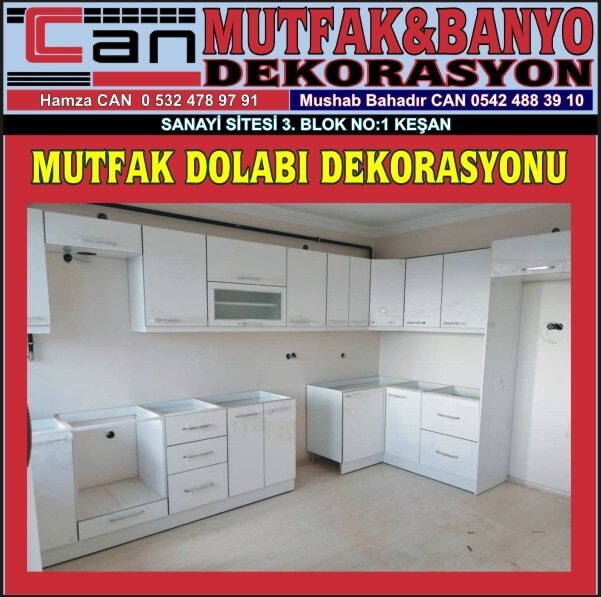 KEŞAN MUTFAK DOLABI DEKORASYONU CAN MUTFAK KEŞAN - Görsel 11