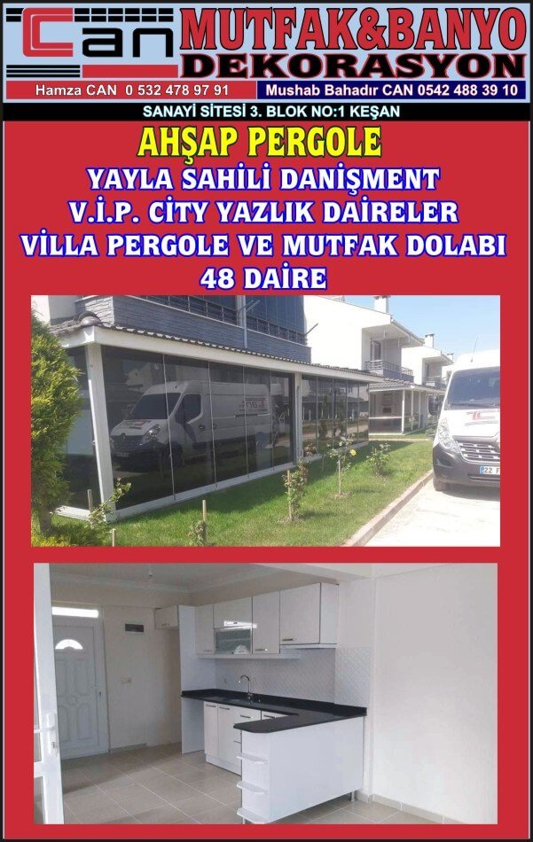 KEŞAN MUTFAK DOLABI DEKORASYONU CAN MUTFAK KEŞAN - Görsel 8